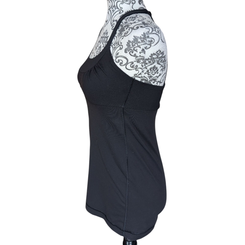 Lululemon Scoop Me Up Tank Women 6 Black Stretchy Workout - Picture 5 of 8